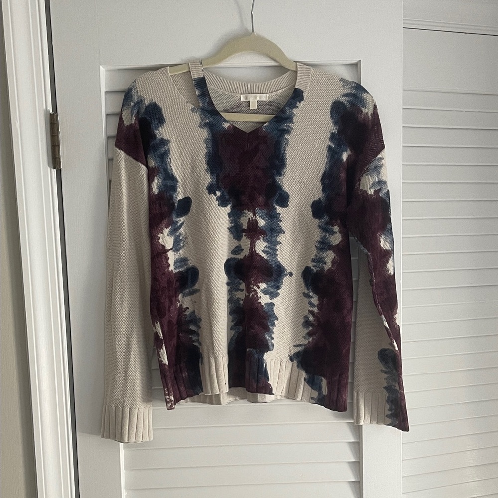 XS Lisa Todd Purple and Blue Knit Sweater